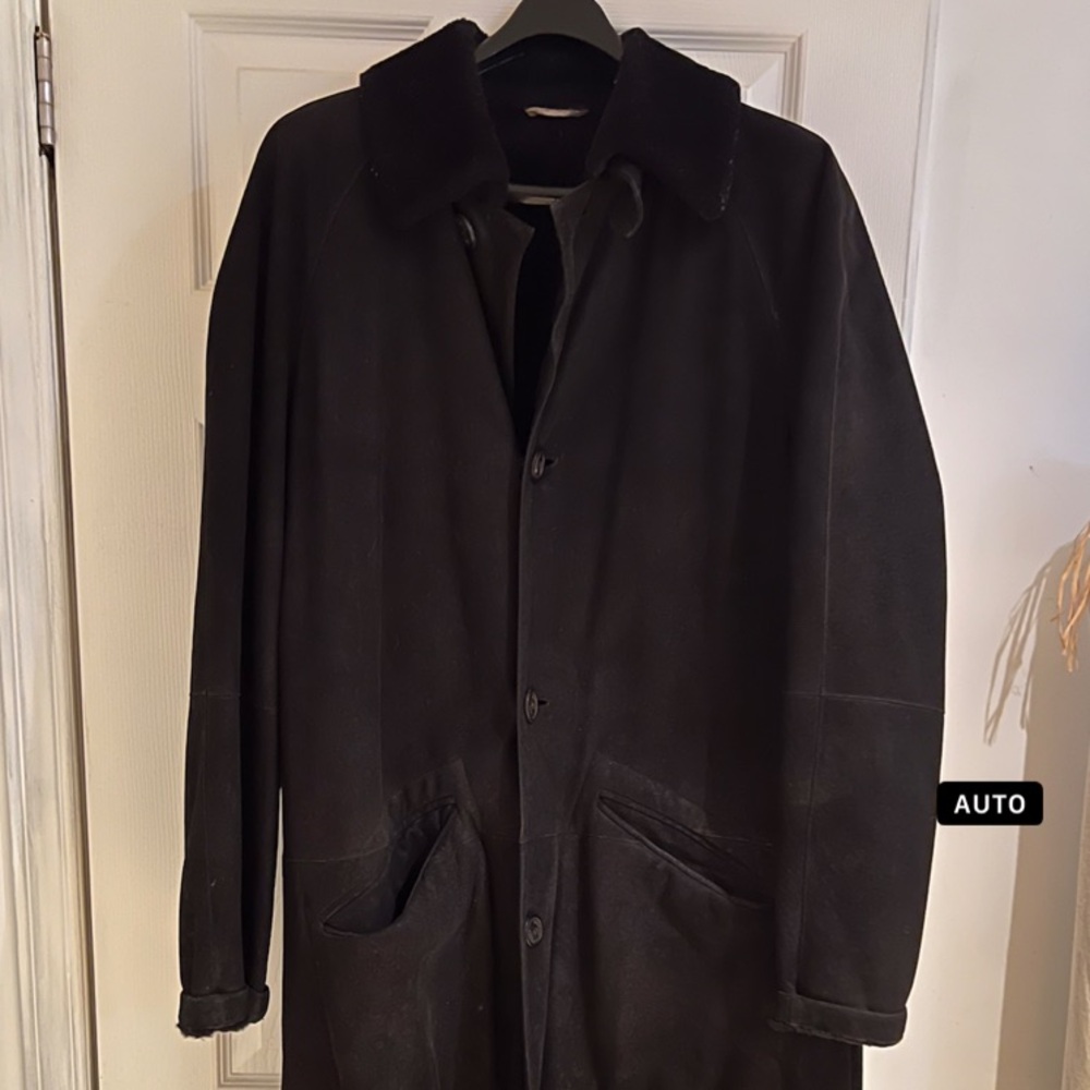 Seraphine Black Trench Coat with Button Front
